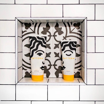 Long Beach, Modern Spanish bathroom
