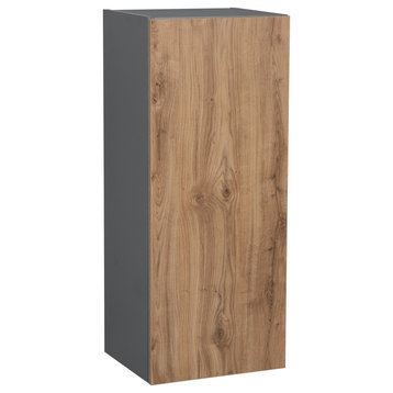 24 x 36 Wall Cabinet-Single Door-with Natural Teak door