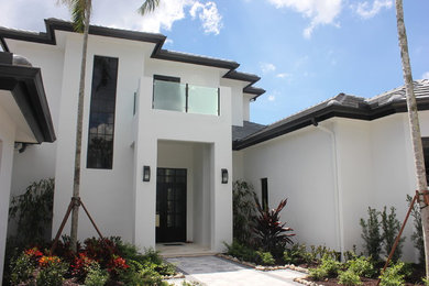 Entryway - contemporary entryway idea in Miami