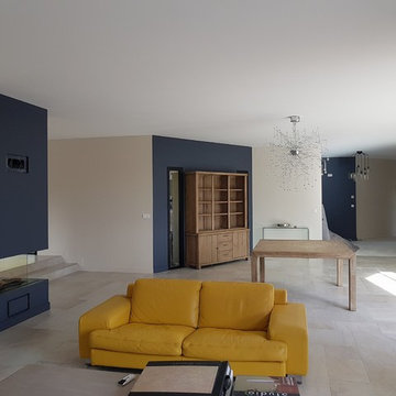 mise en peinture et décoration d'un séjours
