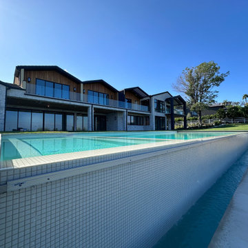 Jim Bridger Infinity edge pool and spa with automatic cover