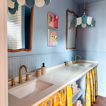 Gray Benko: Eclectic Essentials & Antique Bathroom