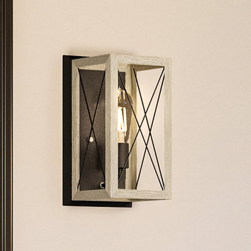 Luxury Industrial Wall Sconce, Charcoal