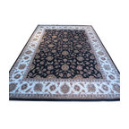 Brown and aqua area rugs