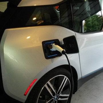 Electric car charging station