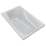 Arista - Troy 32 x 60 Rectangular Whirlpool Jetted Drop-In Bathtub with Right Drain - DESCRIPTION