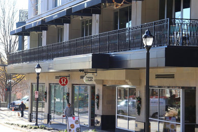 Trendy metal railing balcony photo in Other