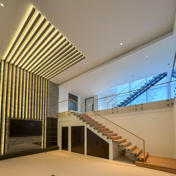 Project #126 | Contemporary Staircases with Integrated LEDs & Glass Railing