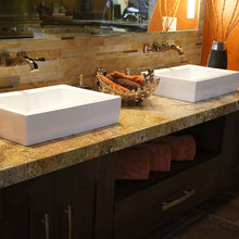 Bordeaux granite bathrooms