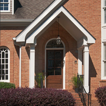 Gable portico that mirrors roofline