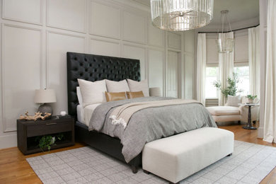 シャーロットにあるトランジショナルスタイルのおしゃれな寝室