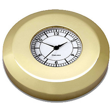 Chelsea Chart Weight Clock in Brass