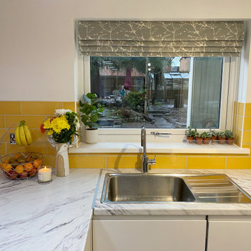 Hand Made Roman Blinds for the Kitchen