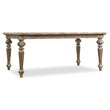 Chatelet Rectangle Leg Dining Table With Two 18" Leaves