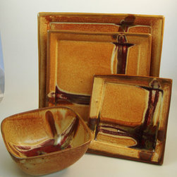 4 piece place setting in Sedona Canyon Glaze - Products