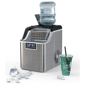 Costway Portable Ice Maker 40Lbs/24H Countertop Self-Cleaning with Ice Scoop