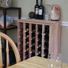 40-Bottle Premium Table Wine Rack, 12" Deep, Unfinished Redwood