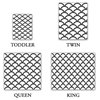 White Scallop Pattern Microfiber Duvet Cover, King Duvet Only 88"x104"