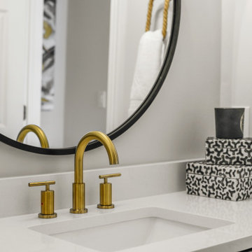 neutral but with character - kids bath