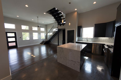 Example of a trendy kitchen design in Austin
