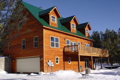 Example of an exterior home design in Albuquerque