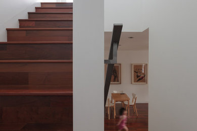 Inspiration for a modern staircase remodel in Los Angeles
