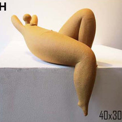 Ceramic Nude sculpture for table or fireplace - Products