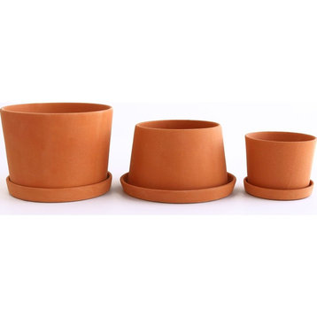 Michiko Shimada Terracotta Mini Planters Set of 3