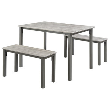 Tool less Boltzero Dining Table With 2 Benches