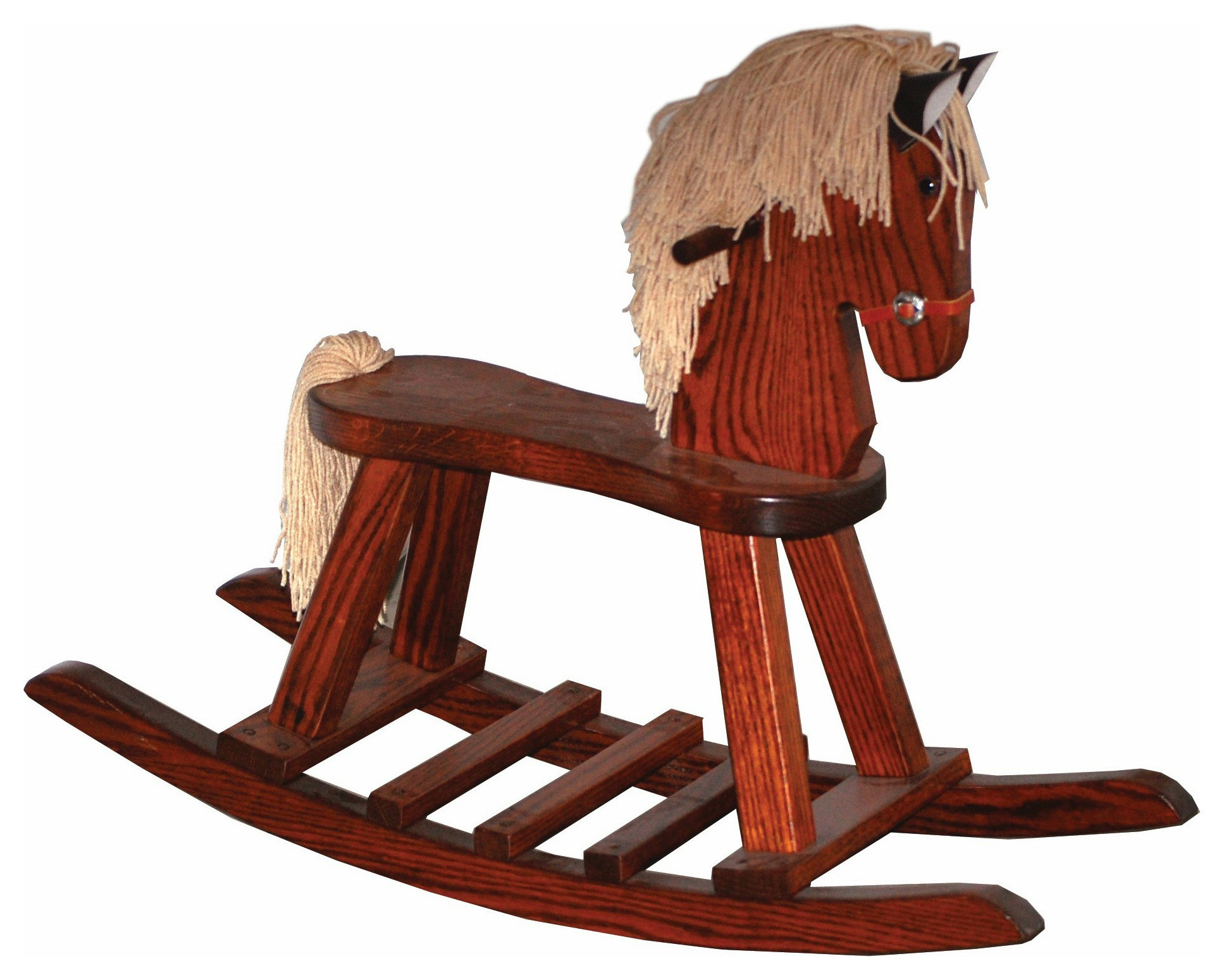 Amish Made Oak Flat Seat Child s Rocking Horse Traditional Kids Chairs by Furniture Barn USA Houzz