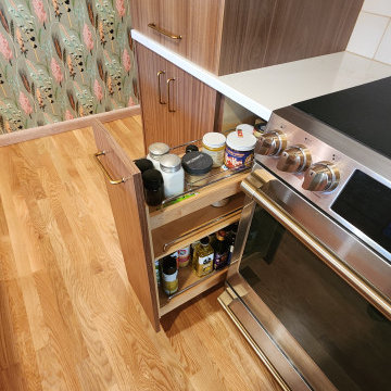 Mid-Century Modern Walnut with Salmon Highlights