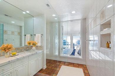 Example of a beach style bathroom design in Orange County