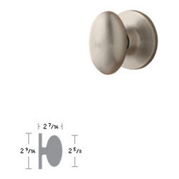Discount Door Knob &ndash; Egg Shaped Knob - Brackets