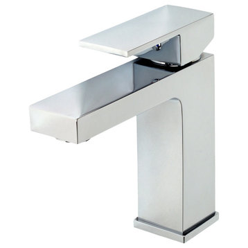 Luxier BSH05-S Single-Handle Bathroom Faucet with Drain, Chrome