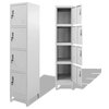 vidaXL Locker Cabinet Office Storage Cabinet File Cabinet with 4 Compartments