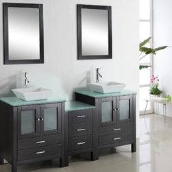 Glass Bathroom Vanities - Bathroom Vanities And Sink Consoles