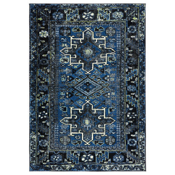 Safavieh Vintage Hamadan Vth211N Traditional Rug, Blue and Gray, 5'3"x7'6"