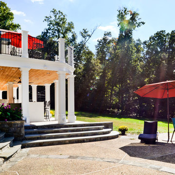 Exterior Remodel Turns Home Backyard into Gorgeous Retreat in Great Falls, Va