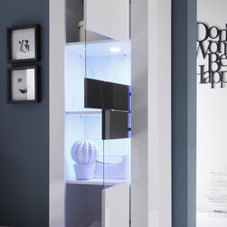 Basic Modern 2-Door Glass Vitrine by LC Mobili - $515.00 - China Cabinets And Hutches
