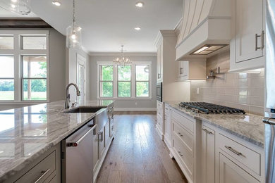 Example of a transitional kitchen design in Other