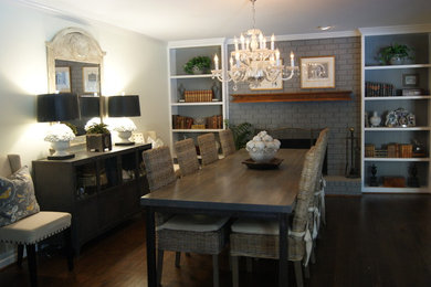 Example of a transitional dining room design in Atlanta