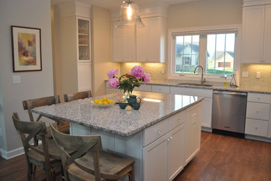 Example of a classic kitchen design in Other