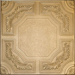 R 28 Styrofoam Ceiling Tile 20x20 - Brass - Ceiling Tile