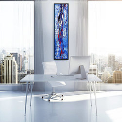 SP&sup2; #24, 2017, acrylic on canvas, 60" x 16" (213.4 x 40.6 cm) - Paintings