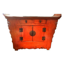 ABC Carpet & Home Vintage Chinese Solid Wood Sideboard - Buffets And Sideboards