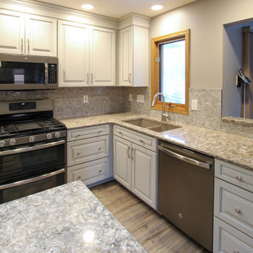 Kitchen Remodel with Painted Ember Glaze Cabinetry by Waypoint Livingspaces