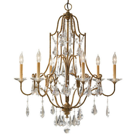 Valentina 6-Light Single Tier Chandelier, Oxidized Bronze