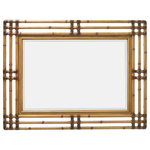 Tommy Bahama Home - Savana Mirror - Designed to hang vertically or horizontally, the wooden frame features leather-wrapped bamboo carvings and pairs beautifully with the Windward dresser.