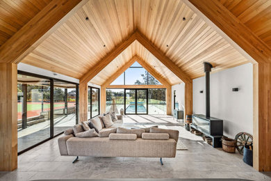 Photo of a country living room in Sydney.
