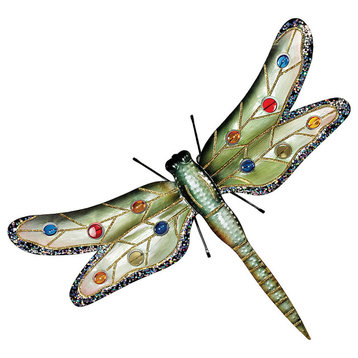 Oversized Metal Dragonfly Plaque